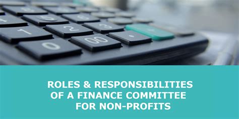 Finance committee responsibilities nonprofit - Committee. To insure continuity, the chair and vice-chair may serve for as many as two years, and the Ministry Placement Committee should consider filling a vacant chair position with the vice-chair from the previous year. As well, it is highly recommended that a person serves a complete three-year term on the Finance Committee before 